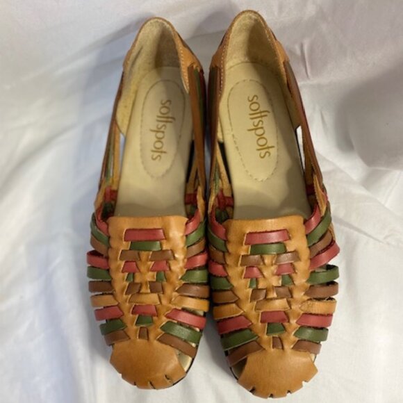 SoftSpots Leather women's shoes, Multi Color Slip, size 8.5 M - Picture 1 of 7